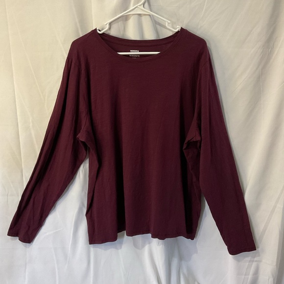 Sonoma Tops - Sonoma Women’s Long Sleeve Burgundy Shirt Plus Size XXL